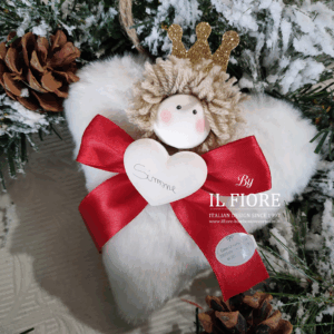Decorazioni natalizie cuore personalizzabile con nome