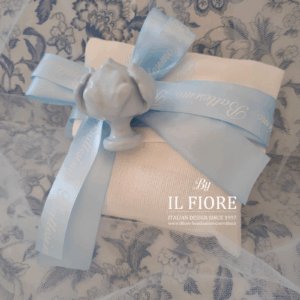 Bomboniera Battesimo scatola con pumo pugliese calamita BIMBO/BIMBA