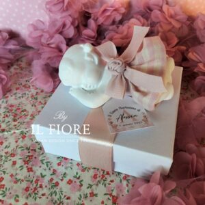 Bomboniere Battesimo bimba scatola portagioie con bimba