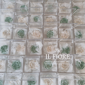 Bomboniere Matrimonio scatola portagioie con candela peonia