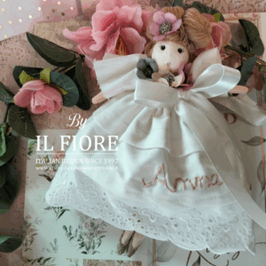 Bomboniera Comunione bambola con vestito personalizzato con nome