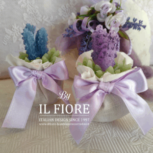 Bomboniera candela lavanda per Matrimonio Comunione e Cresima