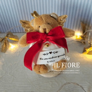 Palline natalizie BIMBA/BIMBO CON TARGHETTE PERSONALIZZABILI