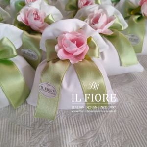 Bomboniere Comunione SACCHETTO CON FIORELLINO