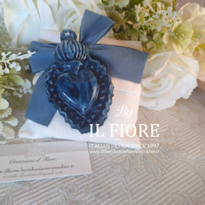 Bomboniere matrimonio sacchetto con CUORE SACRO