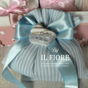 Bomboniere Battesimo bimbo con barchetta con nome
