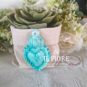 Bomboniera matrimonio con piantine grasse e CUORE SACRO