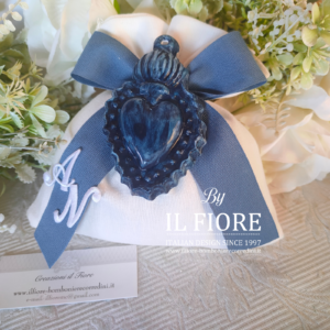 Bomboniere matrimonio sacchetto con CUORE SACRO personalizzabile