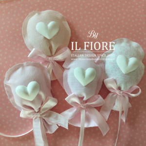 Bomboniera Battesimo palloncino bimba/o con cuore