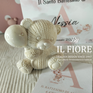 Bomboniere Battesimo BIMBA/O orsetto con palloncino