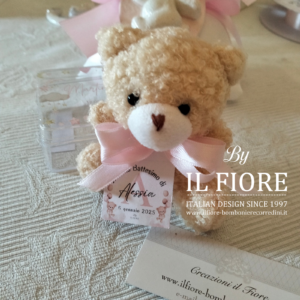 Bomboniere Battesimo bimba e bimbo orsetto calamita