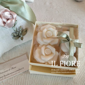 Bomboniere candele ROSE