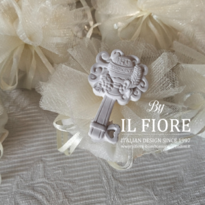 Bomboniere Cresima e Comunione chiave in gesso