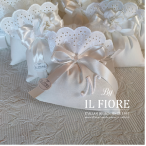 Bomboniere Cresima Sacchetto Sangallo personalizzabile