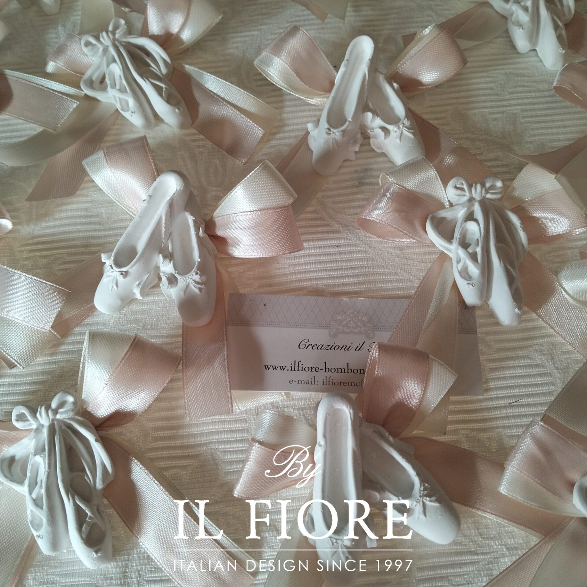 segnaposto comunione con scarpette danza