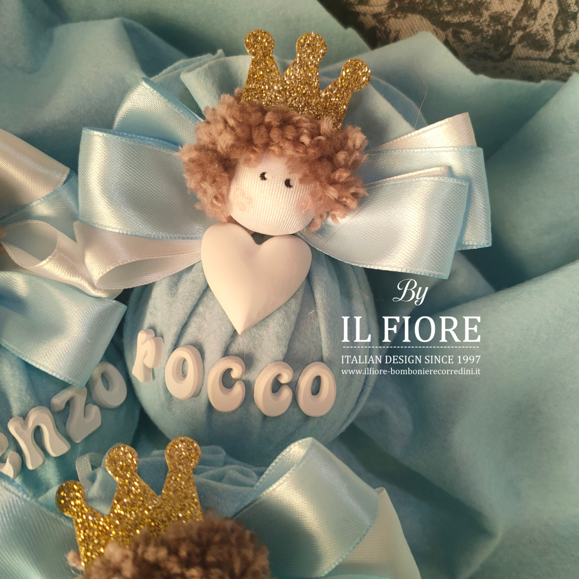 palline di natale con principessa principino personalizzata con nome