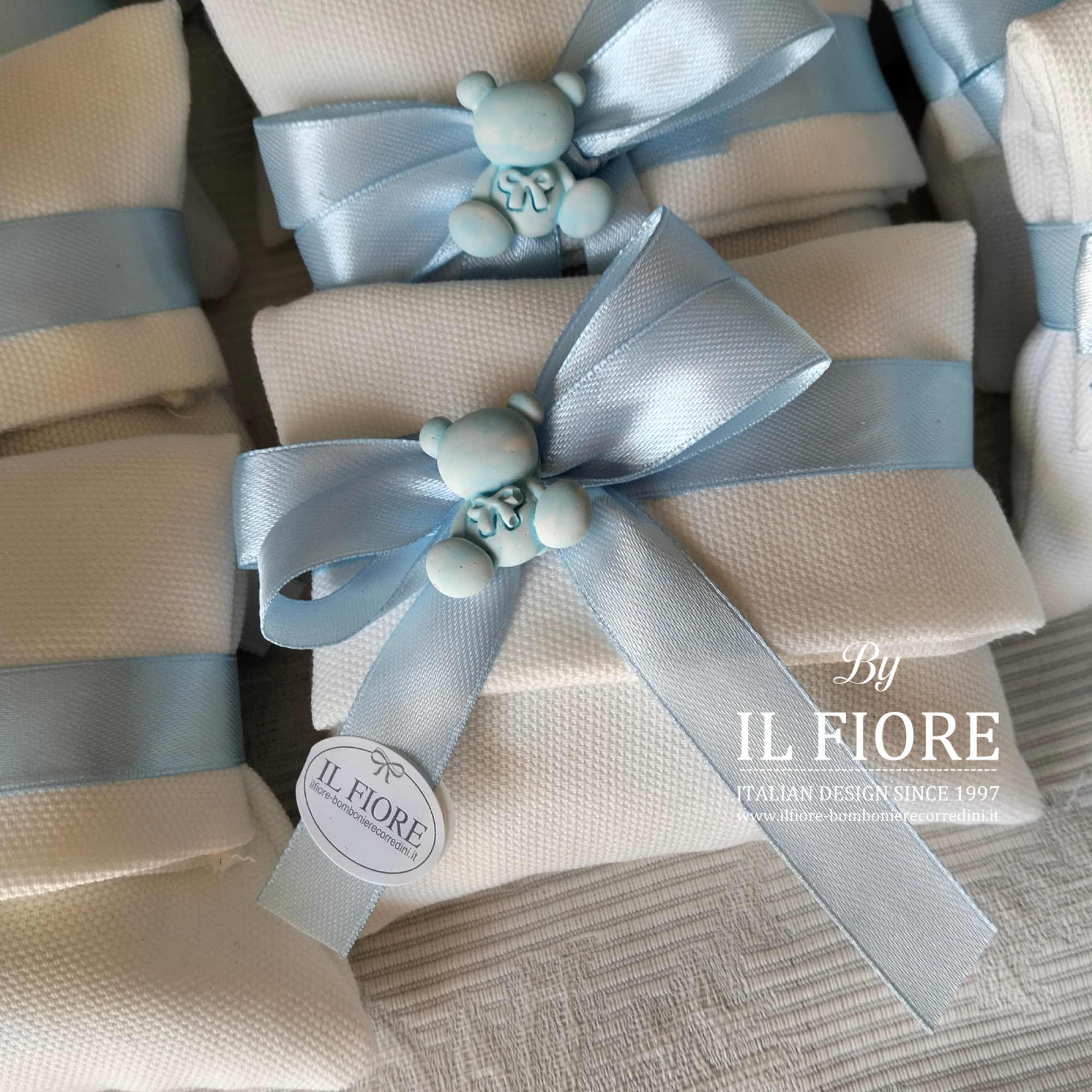 bomboniera battesimo busta sacchetto con orsetto